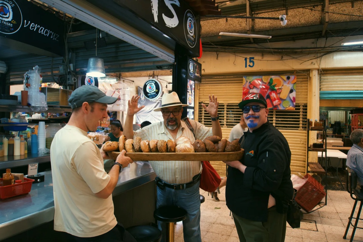 tortas at the counter