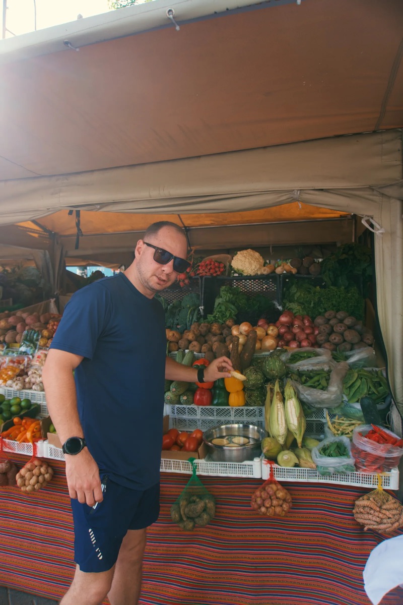 at the market in lima